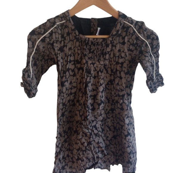 Yo Baby- Animal print black and brown dress size 6 - Picture 1 of 3